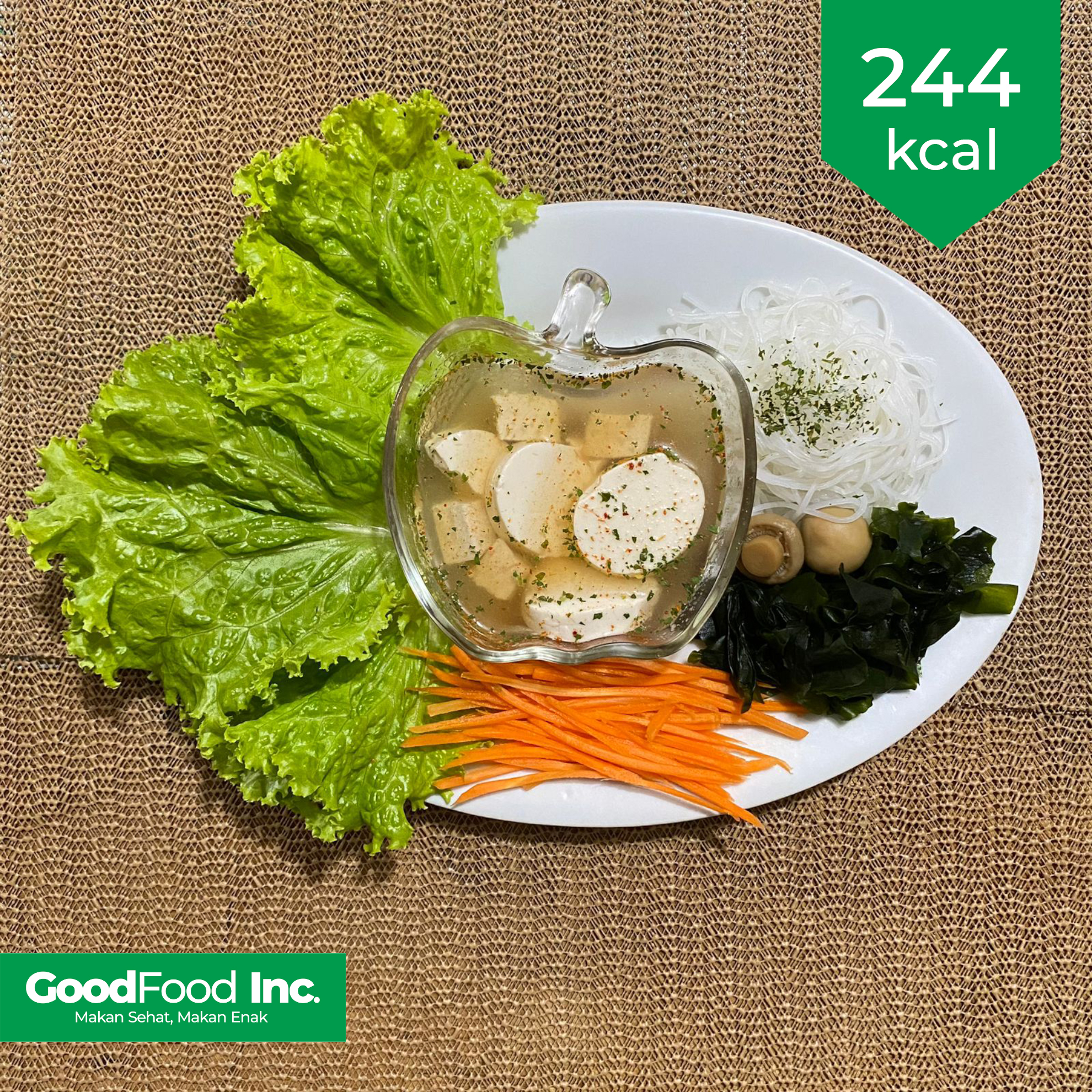 Tofu Chicken Soup With Wakame